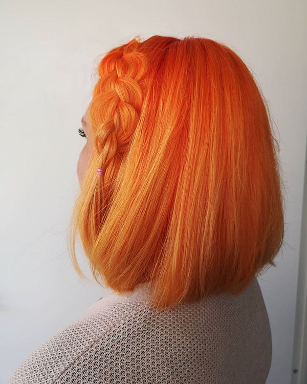 Short Orange Hair Color