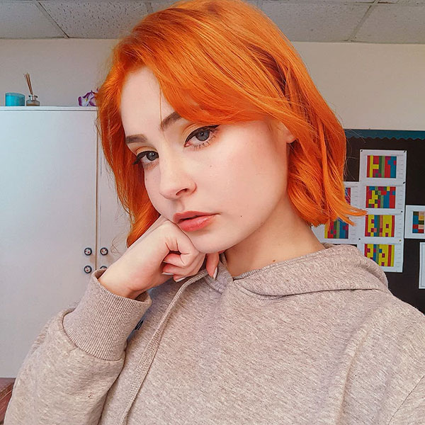 Orange Hair On Short Hair
