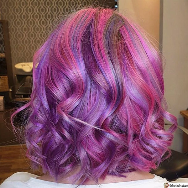 beautiful purple hairstyles