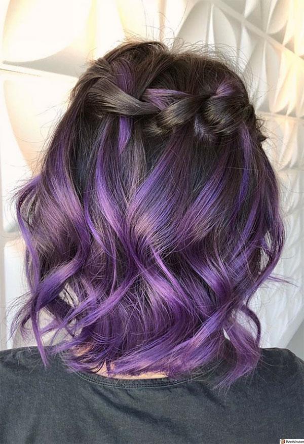 best purple hairstyles