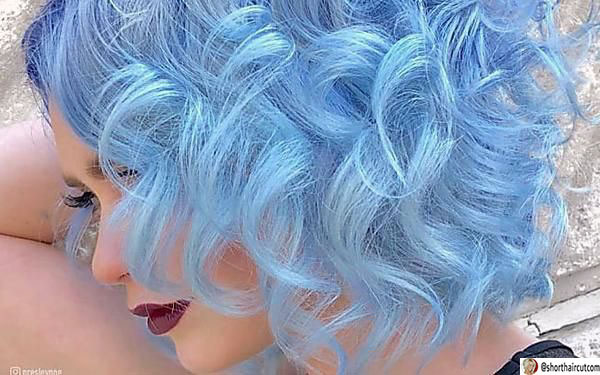 blue hair colour