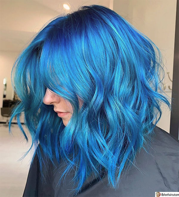 blue hair female