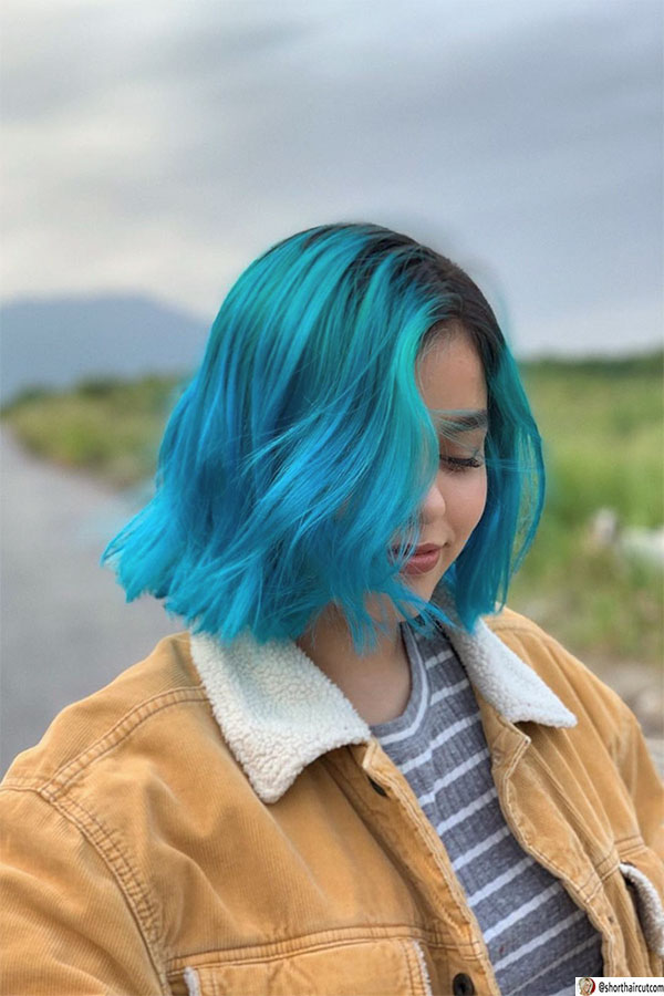 blue hair pictures ideas