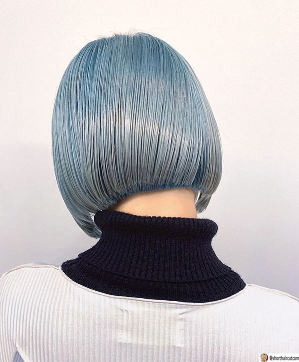 blue women's hair