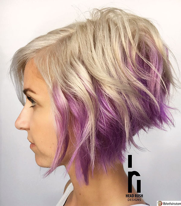 cool purple hairstyles