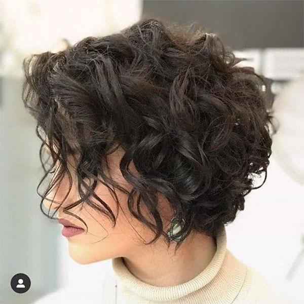 curly female hair