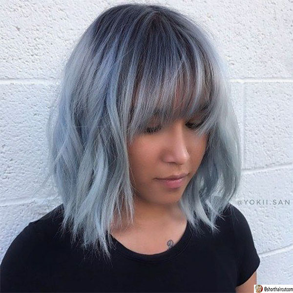 cute hair colors blue