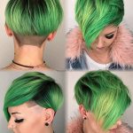cute hairstyles green