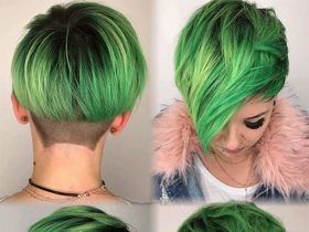 cute hairstyles green