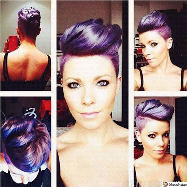 cute purple hair