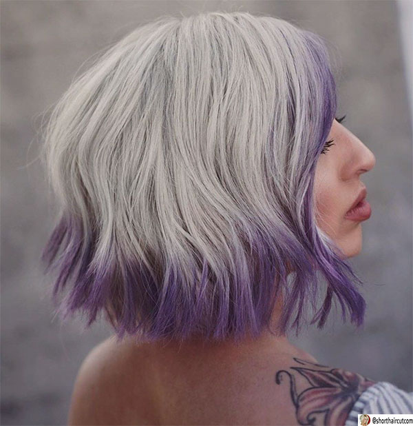 cute purple haircuts