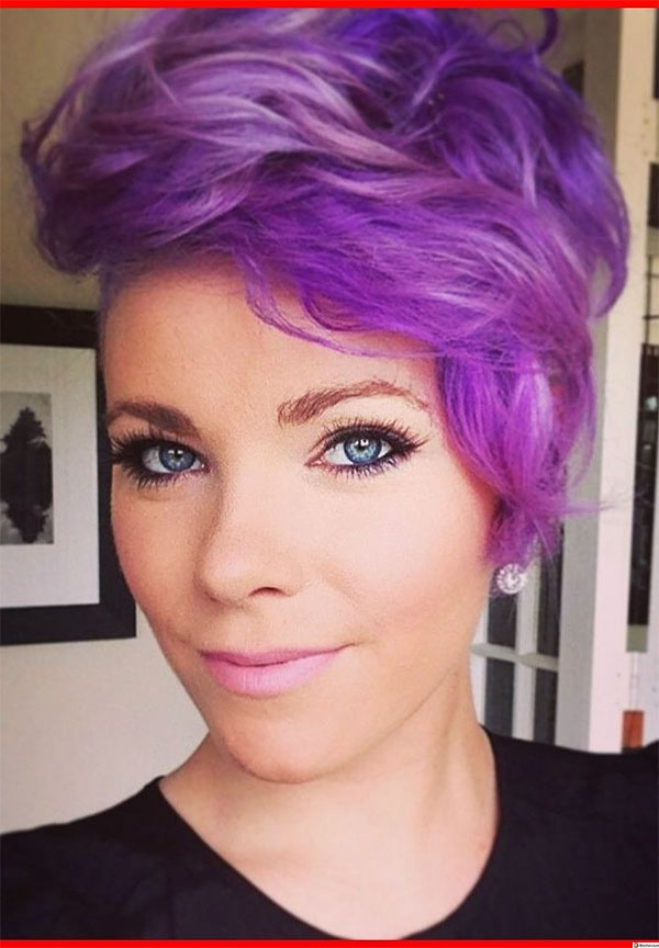easy purple hairstyles