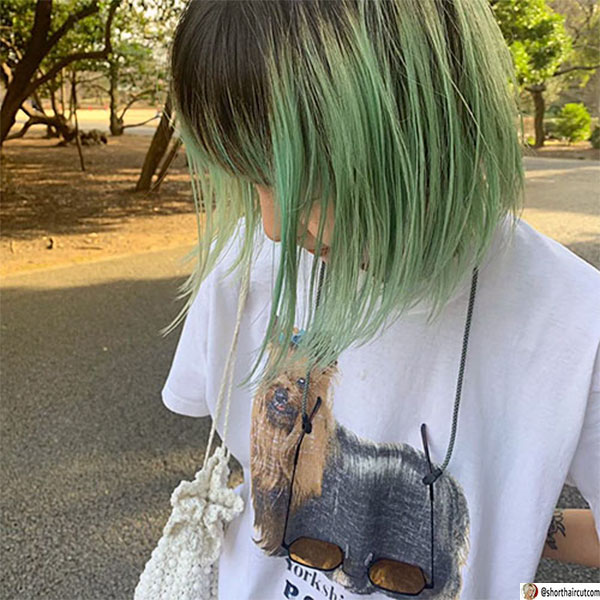 female green hair