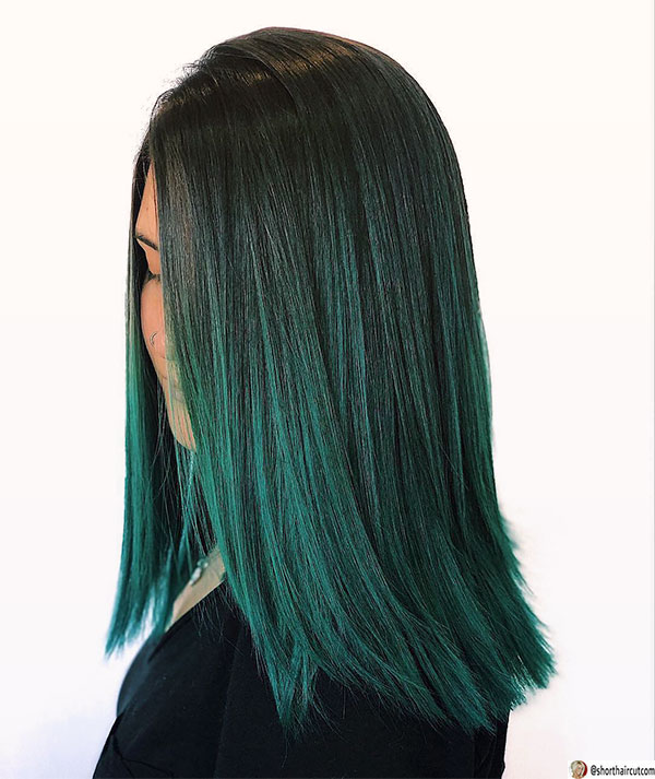 good green hairstyles