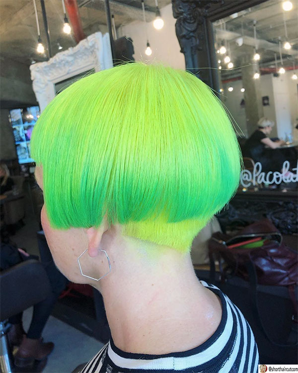 green hair for women