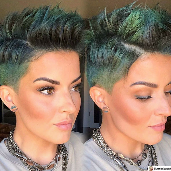 green hair ideas