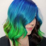 green hair lady
