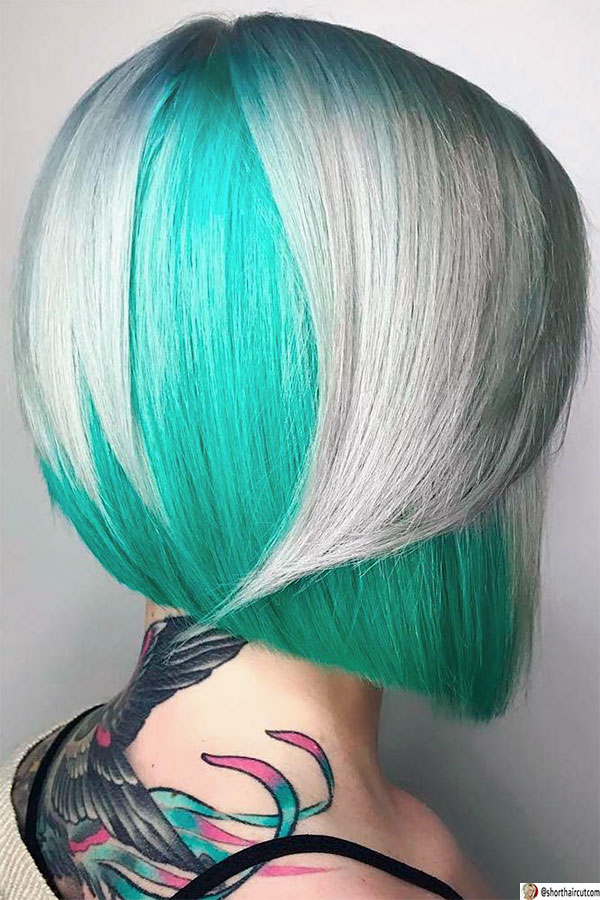 green hair lady