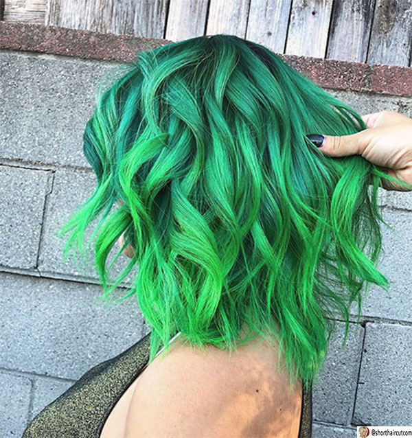 green hair pictures ideas