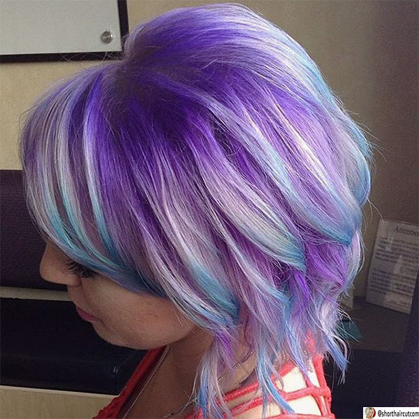 hair color ideas with purple