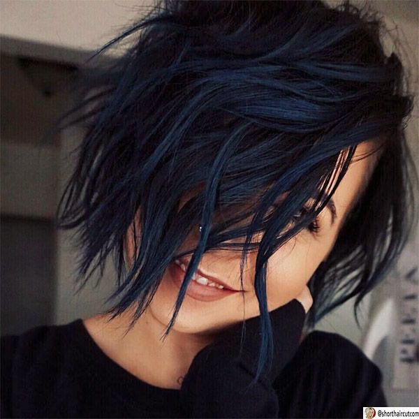 hairstyles with blue hair