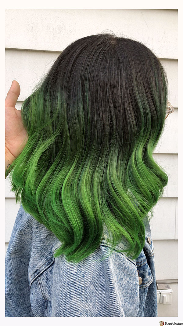 hairstyles with green hair