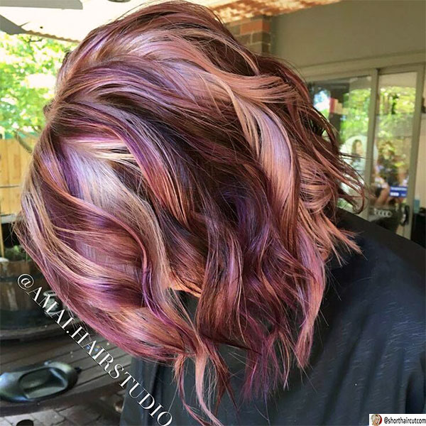hot purple hair