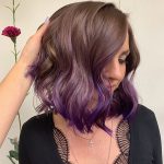 latest purple hairstyles