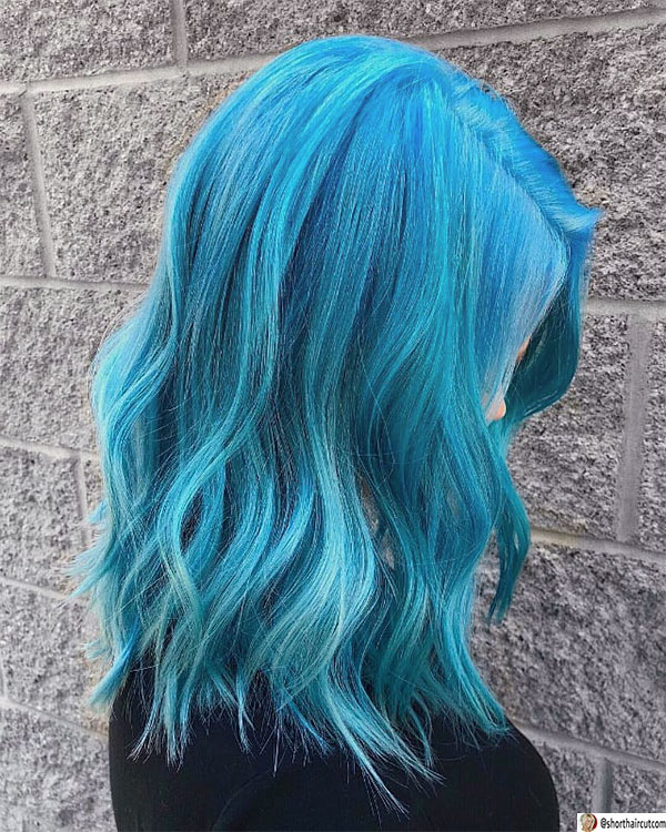 new blue hairstyles