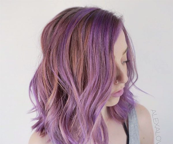 popular purple hairstyles
