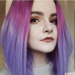 purple cute hair