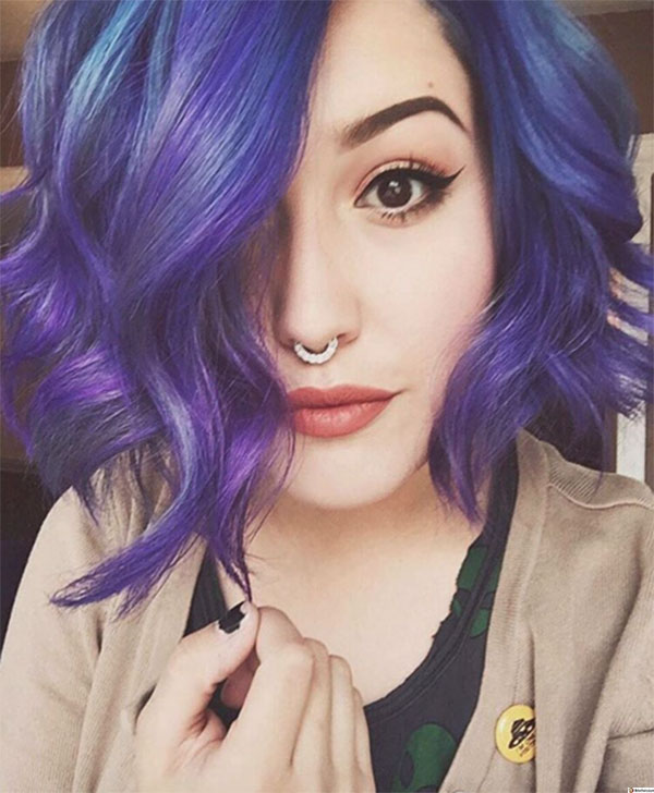 purple hair colour