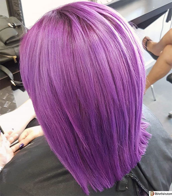 purple hair lady