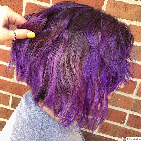 purple hair pictures ideas