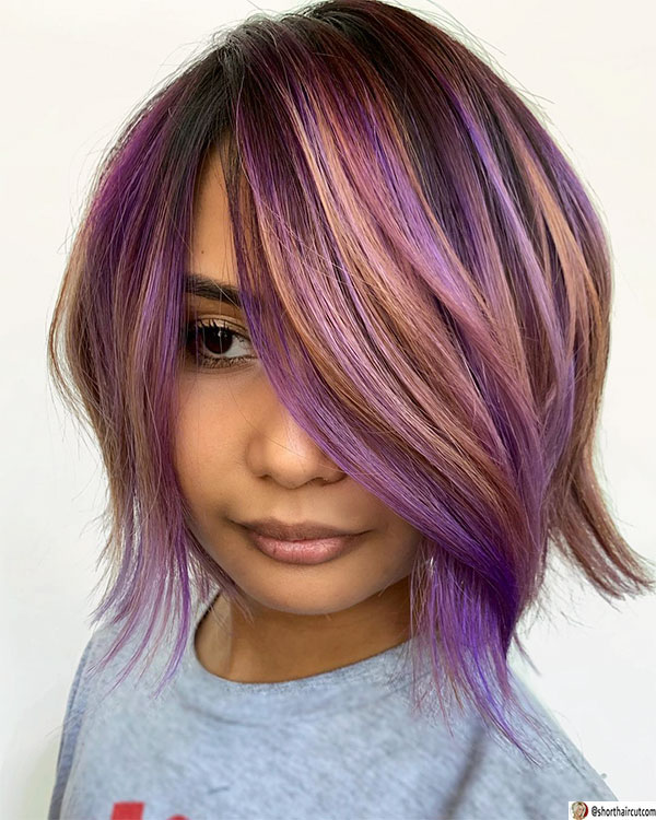 purple haircut ideas