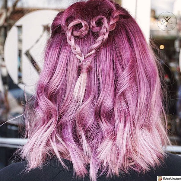 purple haircut styles