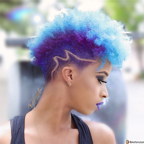 short blue hairstyles
