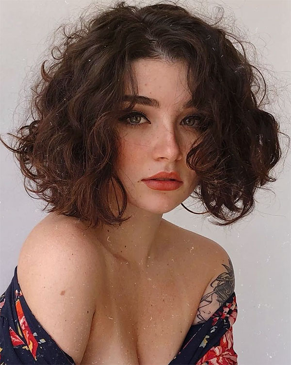 short curly cuts for women