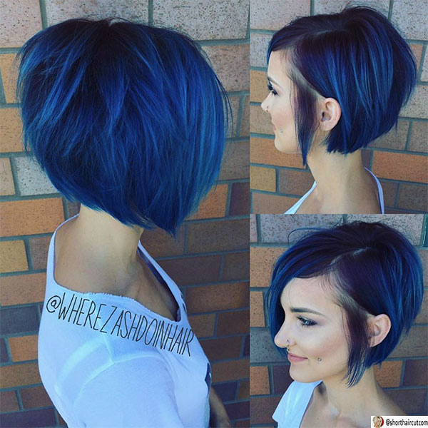super blue hair color