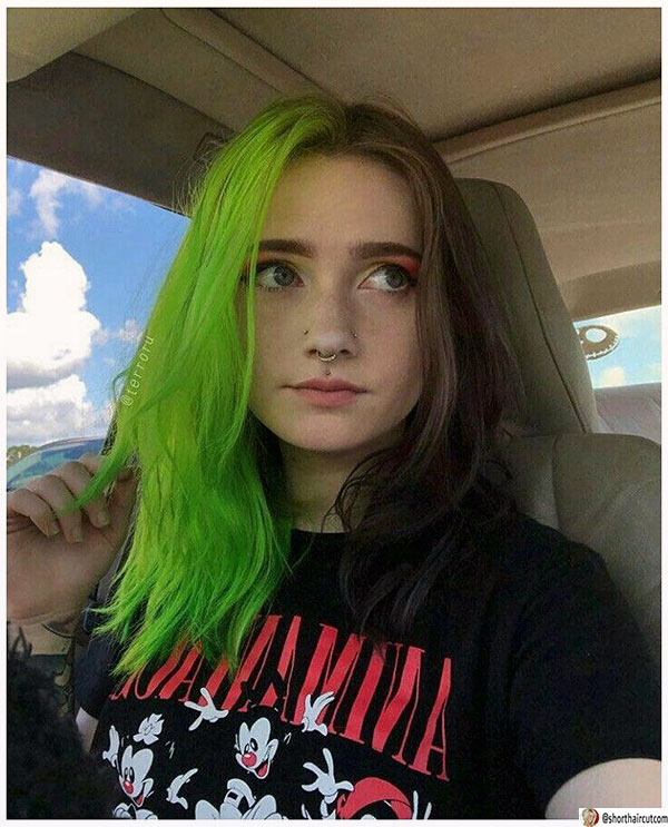 super green hair color