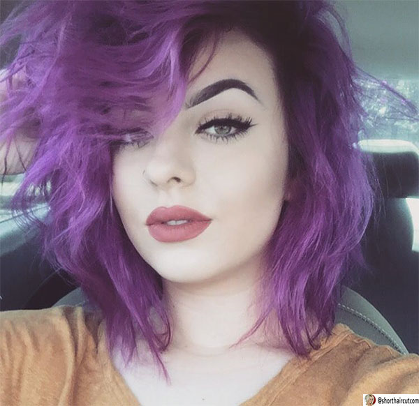 winter purple hair